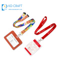 China manufacturer custom promotional silk screen printed reflective id card lanyard with buckle